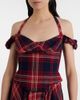 Vivienne Westwood Vivienne Westwood Chichi draped plaid midi dress - 4