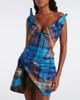 Vivienne Westwood Vivienne Westwood Draped plaid bustier top - 2
