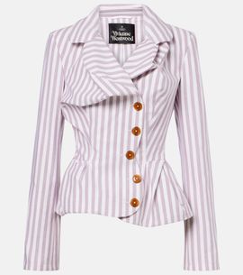 Vivienne Westwood Vivienne Westwood Drunken Tailored striped cotton jacket