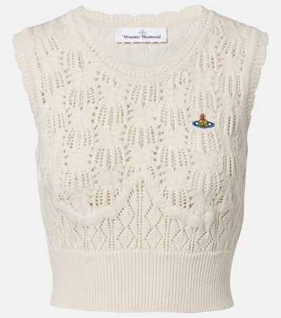 Vivienne Westwood Vivienne Westwood Ella cropped cotton sweater vest