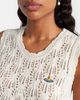 Vivienne Westwood Vivienne Westwood Ella cropped cotton sweater vest - 4