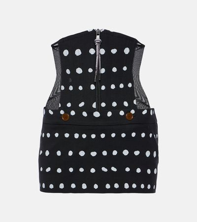 Vivienne Westwood Vivienne Westwood Foam polka-dot virgin wool miniskirt