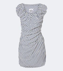 Vivienne Westwood Vivienne Westwood Ginnie Amber draped polka-dot minidress