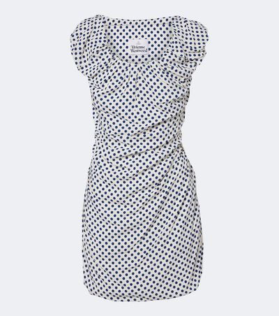 Vivienne Westwood Vivienne Westwood Ginnie Amber draped polka-dot minidress