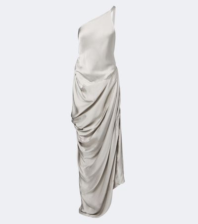 Vivienne Westwood Vivienne Westwood Glossa draped one-shoulder satin maxi dress