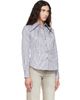 Vivienne Westwood Vivienne Westwood Gray & White Violin Shirt - 2