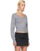 Vivienne Westwood Vivienne Westwood Gray Beatrice V-Neck Sweater - 2