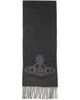 Vivienne Westwood Vivienne Westwood Gray Double Face Scarf - 1