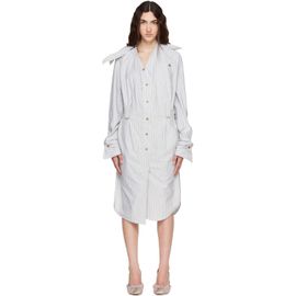 Vivienne Westwood Vivienne Westwood Gray Drunken Shirt Midi Dress