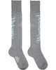 Vivienne Westwood Vivienne Westwood Gray Half Logo High Socks - 1