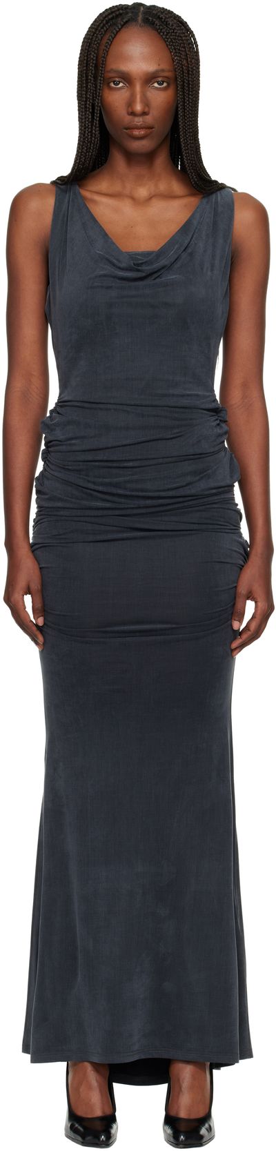 Vivienne Westwood Vivienne Westwood Gray Liz Jersey Maxi Dress