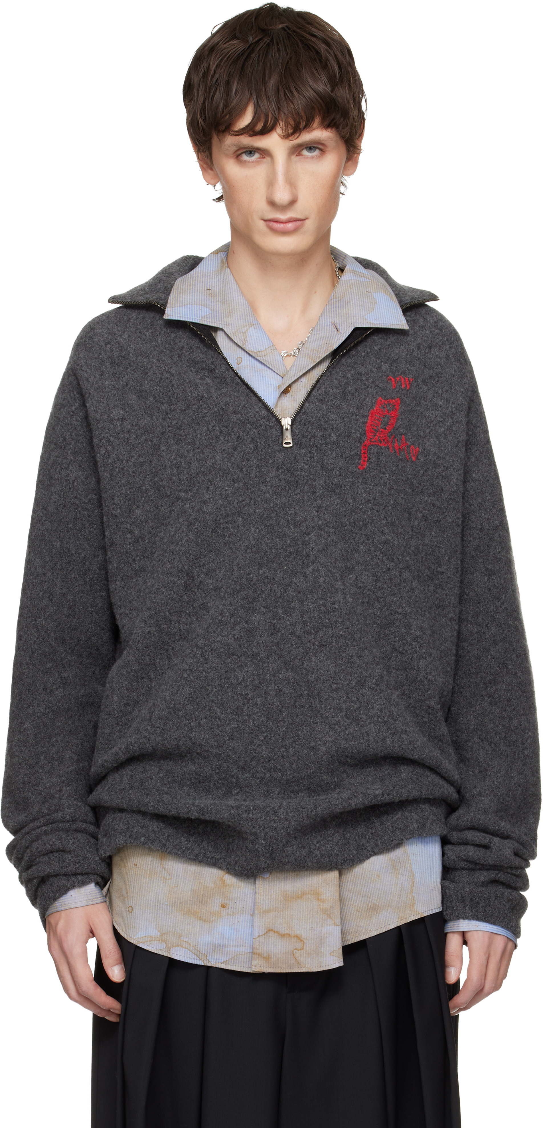 Vivienne Westwood - Gray Logo Track Jacket