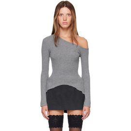 Vivienne Westwood Vivienne Westwood Gray Long Sleeve Orgy Shoulder T-shirt