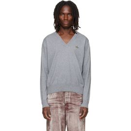 Vivienne Westwood Vivienne Westwood Gray Mark V-Neck Sweater