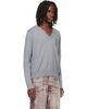 Vivienne Westwood Vivienne Westwood Gray Mark V-Neck Sweater - 2