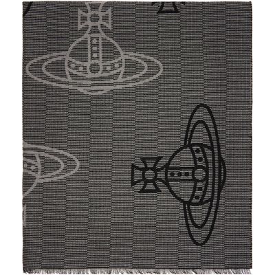 Vivienne Westwood Vivienne Westwood Gray Orb Scarf