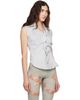 Vivienne Westwood Vivienne Westwood Gray Short Sleeve Drunken Shirt - 2