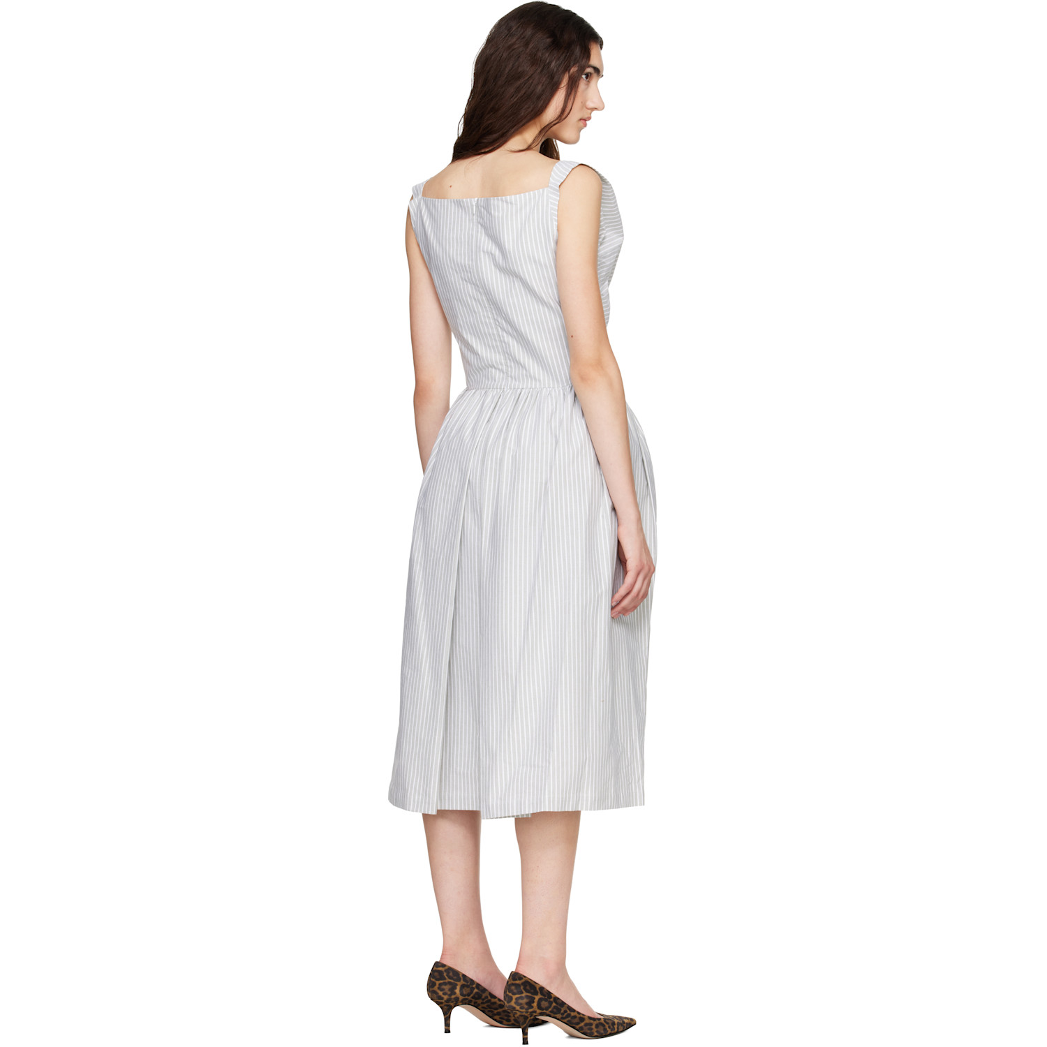 vivienne westwood sunday striped cotton corset dress Vivienne Westwood - Sunday striped cotton corset dress