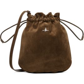 Vivienne Westwood Vivienne Westwood Khaki Drawstring Pouch Bag