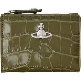 Vivienne Westwood Vivienne Westwood Khaki Slim Flap Card Holder