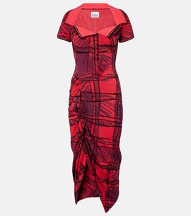 Vivienne Westwood Vivienne Westwood Long Monday checked cotton polo dress