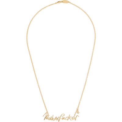 Vivienne Westwood Vivienne Westwood Man. 'Motherfucker' Pendant Necklace