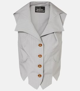 Vivienne Westwood Vivienne Westwood Meryl pinstripe cotton waistcoat