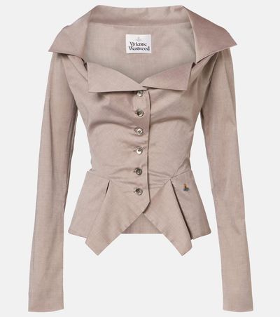 Vivienne Westwood Vivienne Westwood Monday peplum cotton poplin shirt