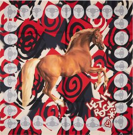 Vivienne Westwood Vivienne Westwood Multicolor Horse Square Scarf