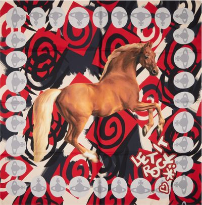 Vivienne Westwood Vivienne Westwood Multicolor Horse Square Scarf
