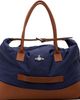 Vivienne Westwood Vivienne Westwood Navy & Brown Sid Weekender Duffle Bag - 1