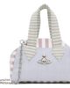Vivienne Westwood Vivienne Westwood Navy & Burgundy Yasmine Small Archive Hand Bag - 1