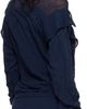 Vivienne Westwood Vivienne Westwood Navy Linen Cotton Blend Crinkled Sweater - 3