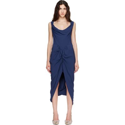 Vivienne Westwood Vivienne Westwood Navy Panther Midi Dress
