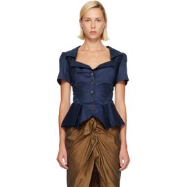 Vivienne Westwood Vivienne Westwood Navy S/S Monday Shirt