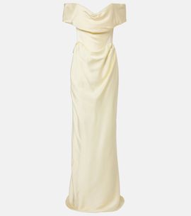 Vivienne Westwood Vivienne Westwood Nova Cocotte draped satin bustier gown