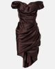 Vivienne Westwood Vivienne Westwood Nova Cora asymmetric satin minidress - 1