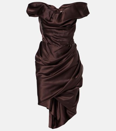 Vivienne Westwood Vivienne Westwood Nova Cora asymmetric satin minidress