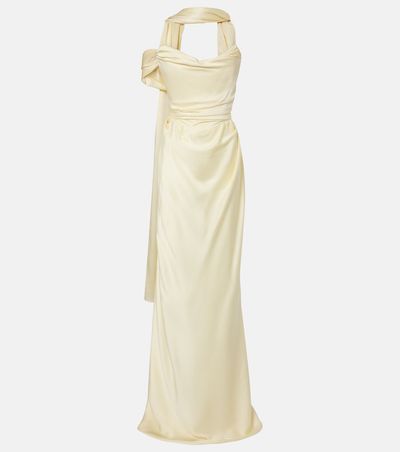 Vivienne Westwood Vivienne Westwood Nova Vixen scarf-detail satin bustier gown