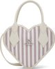 Vivienne Westwood Vivienne Westwood Off-White & Purple Josephine Heart Crossbody Bag - 1