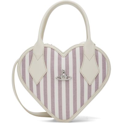 Vivienne Westwood Vivienne Westwood Off-White & Purple Josephine Heart Crossbody Bag