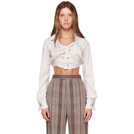 Vivienne Westwood Vivienne Westwood Off-White Cropped Drunken Shirt