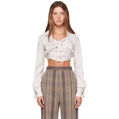 Vivienne Westwood Vivienne Westwood Off-White Cropped Drunken Shirt