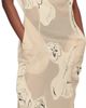 Vivienne Westwood Vivienne Westwood Off-White Printed Veil Crepe Ionian Midi Dress - 4