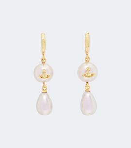 Vivienne Westwood Vivienne Westwood Orb embellished faux pearl drop earrings