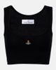 Vivienne Westwood Vivienne Westwood Orb ribbed-knit jersey crop top - 1