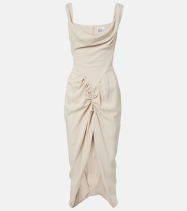 Vivienne Westwood Vivienne Westwood Panther draped ruched midi dress