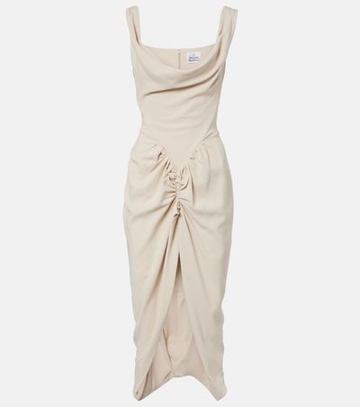Vivienne Westwood Vivienne Westwood Panther draped ruched midi dress