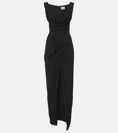 Vivienne Westwood Vivienne Westwood Panther gathered asymmetric maxi dress