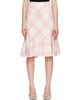 Vivienne Westwood Vivienne Westwood Pink & Off-White Adder Midi Skirt - 1